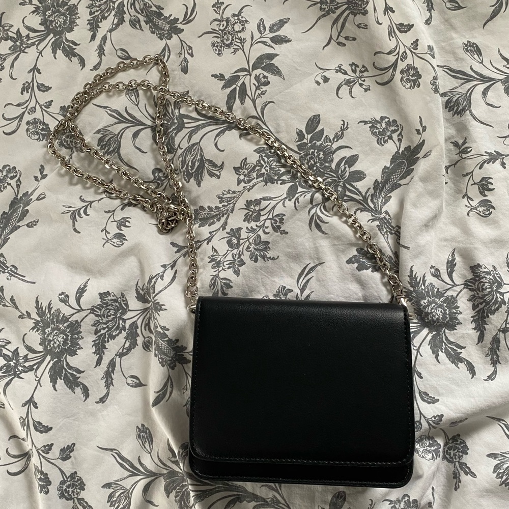 8seconds Black Crossbody Bag with Chain strap